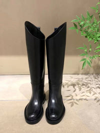 Slash cut long boots_5337