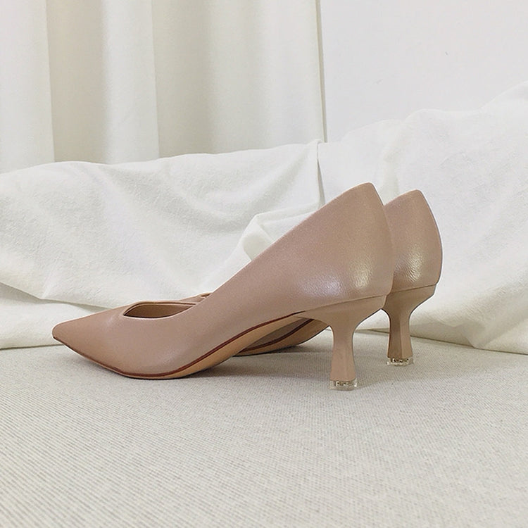 Pointed Toe Plain Pumps_5292