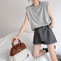 shoulder pad t shirt 5711