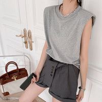 shoulder pad t shirt 5711