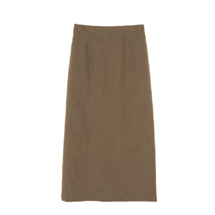 High Waist Natural Skirt 5704