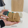 Leather Elephant Key Chain Mini Pouch_HL3301