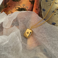 Square crystal candy necklace 5514