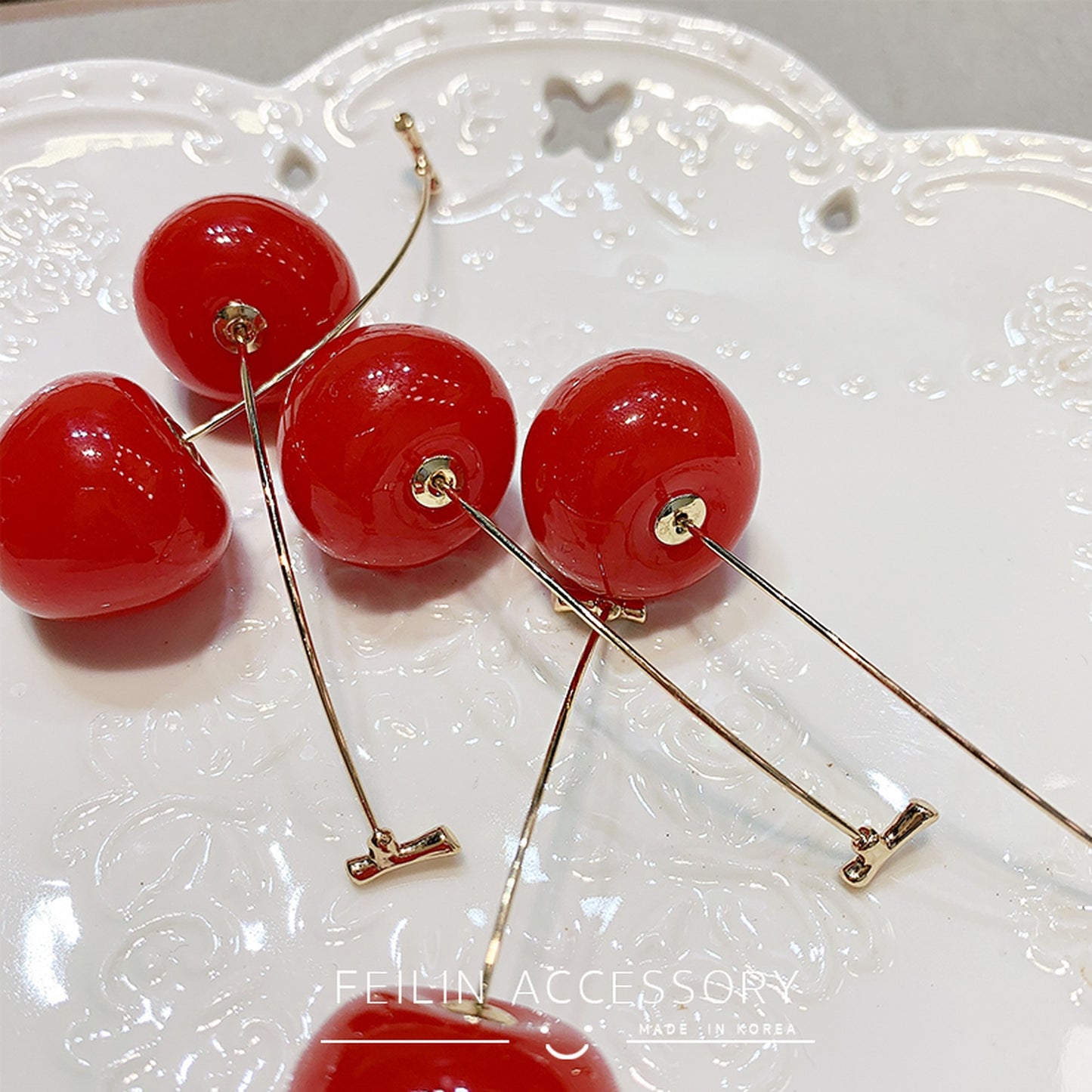 Cherry earrings 5759
