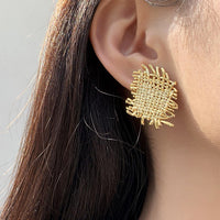 Mesh design earrings_5554